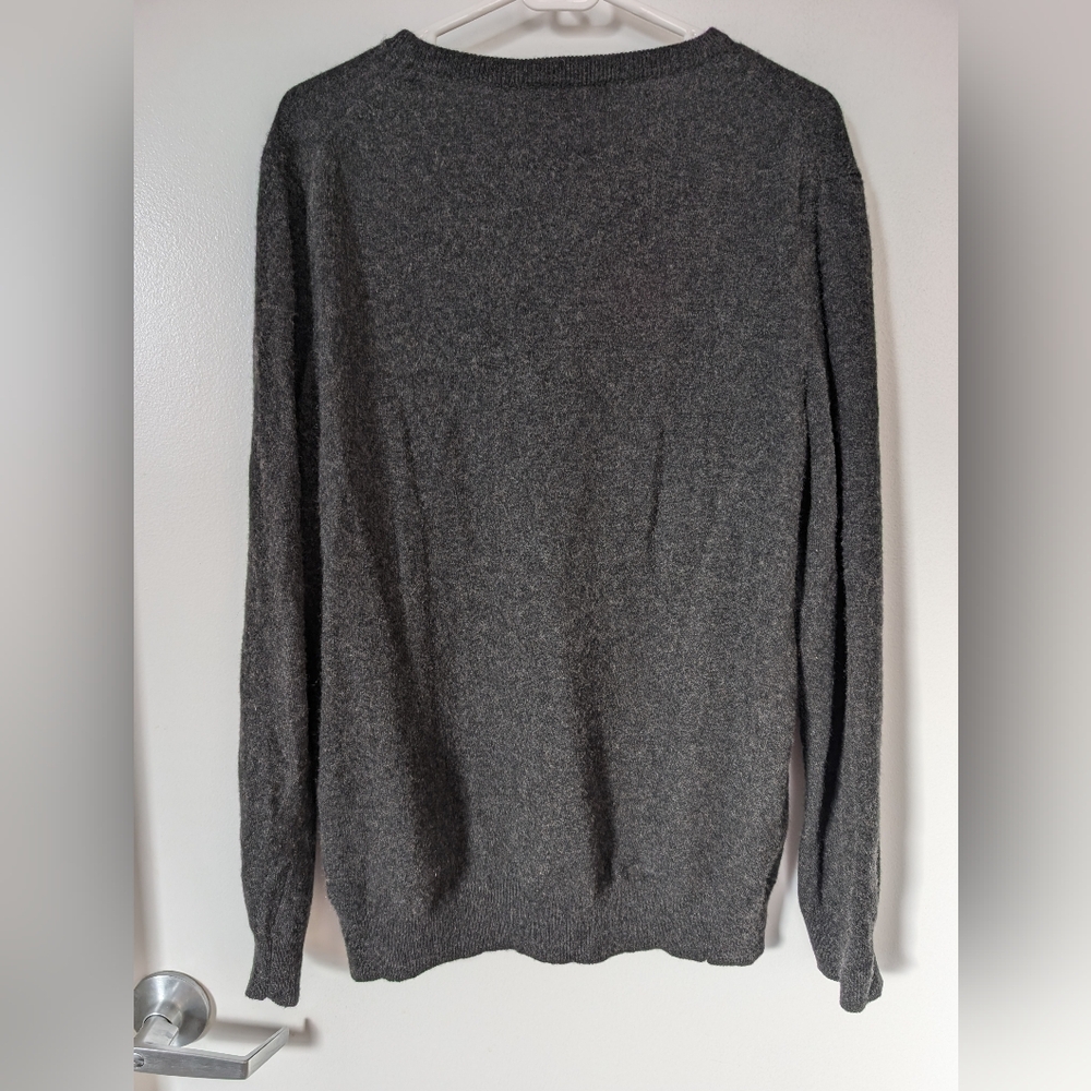 Mantovani Studio 100% Italian Cashmere Size XL Gray - Picture 5 of 7